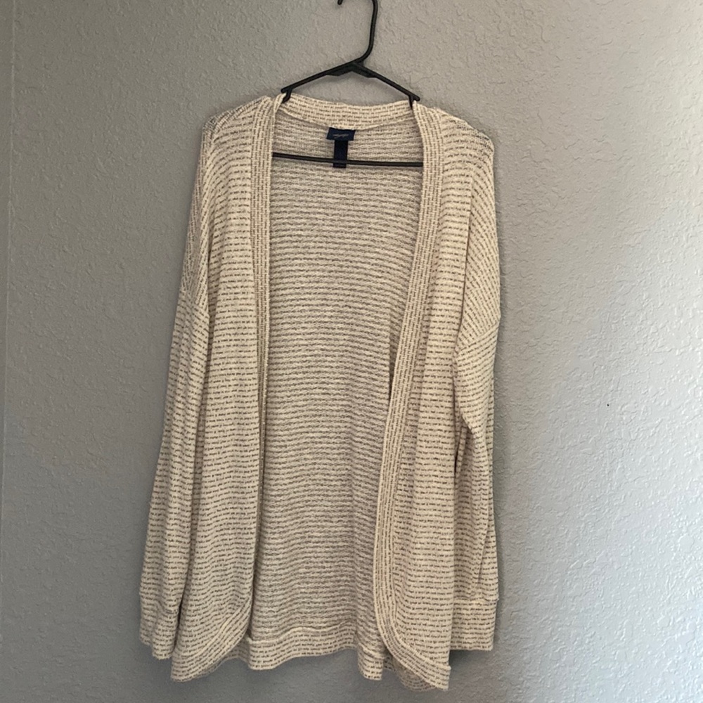 Cream/White Daytrip Cardigan, Size M